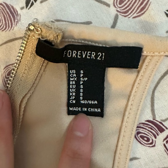 Beige/nude peplum top - Picture 3 of 3